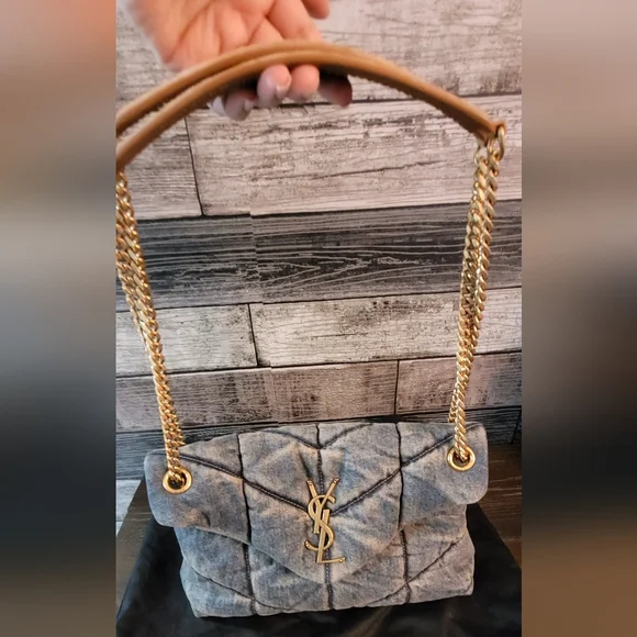 Saint Laurent Denim Puffer **READ DETAILS** - Picture 2 of 16